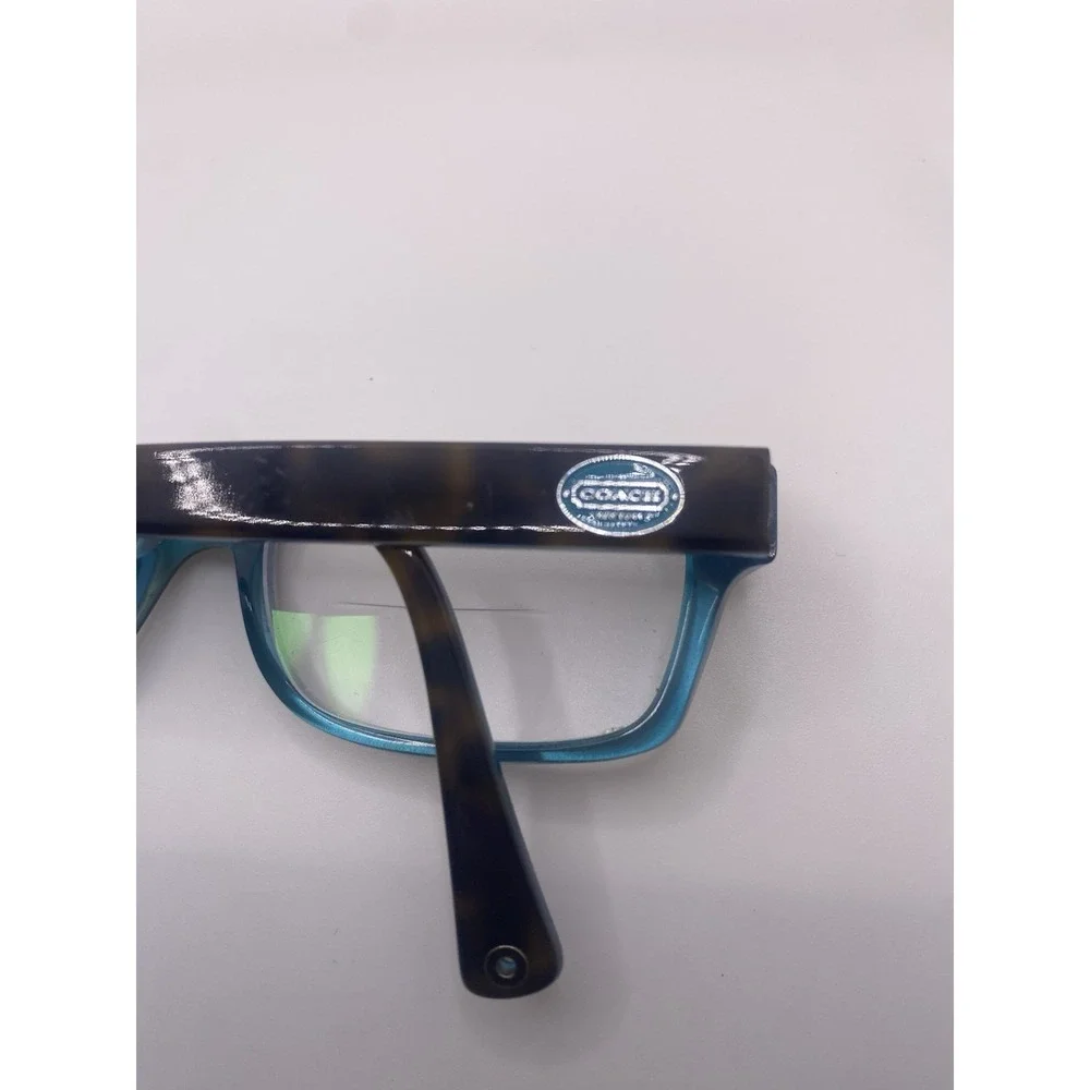 Coach Eyeglasses FRAME ONLY HC 6040 Brooklyn 50-16-135 Dark Tortoise Teal 864